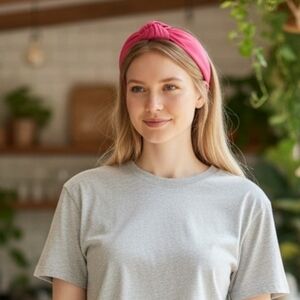 Pink Knotted Headband for Women - Stylish Accent